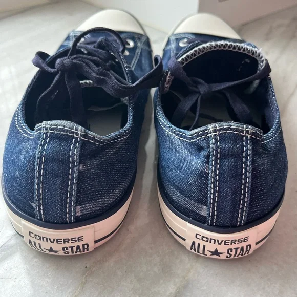 CHUCK TAYLOR CONVERSE DENIM FLAG SNEAKERS STARS STRIPES 4th JULY Mens 9.5 /W11.5 - Picture 4 of 16